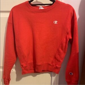 Red Champion Crewneck Sweatshirt